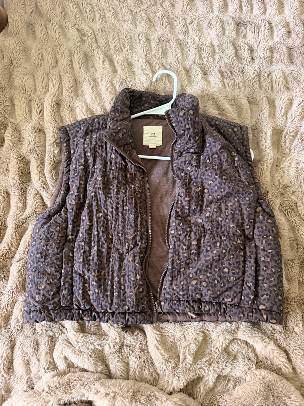 Thread Supply Cheetah Print Puffer Vest